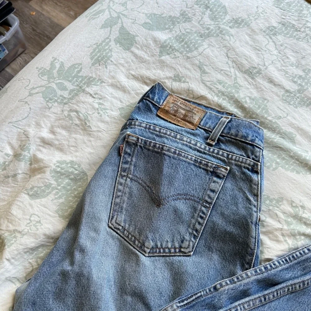Vintage Levi's 545 Jeans Mens 38‎ Blue Loose Outdoor Brown Tab Light Denim 38x32